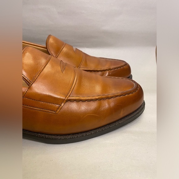 Cheaney brown/tan leather penny loafers old money classic - Picture 8 of 11